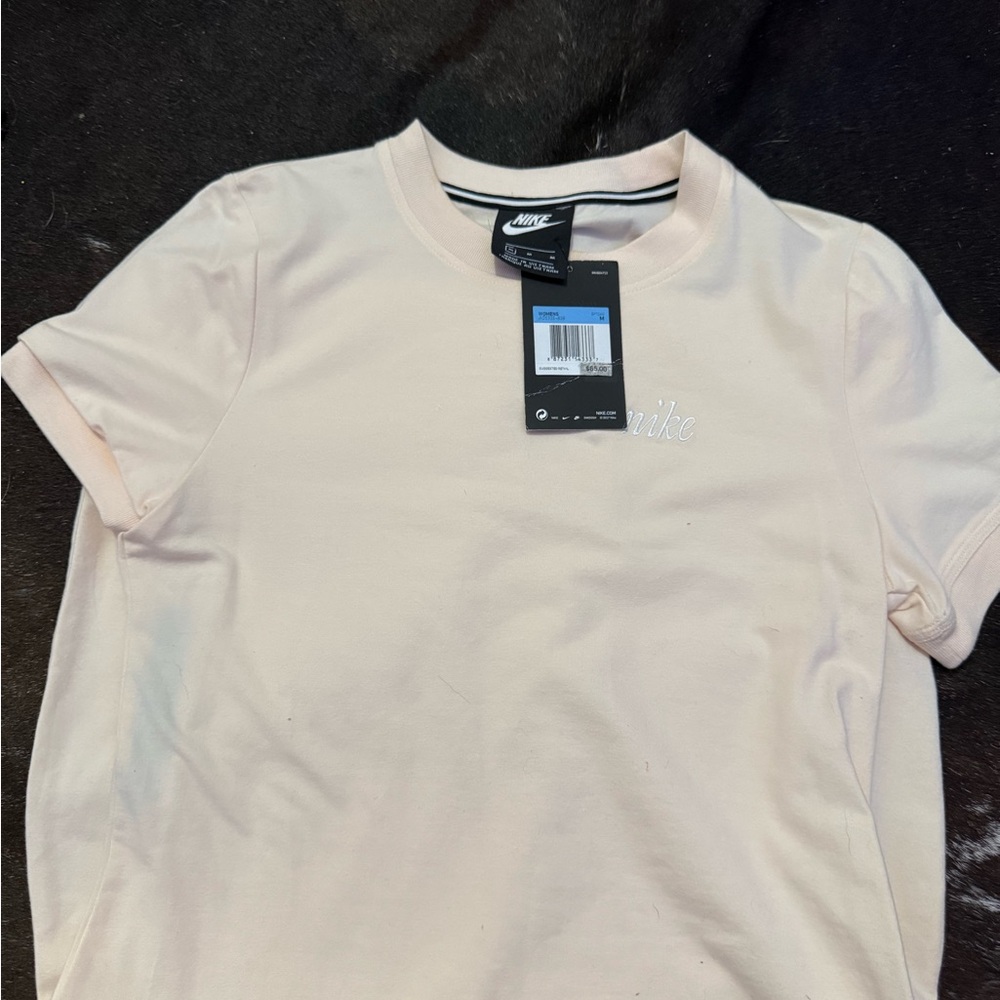 Nike Womens Short Sleeve Dress in Cream